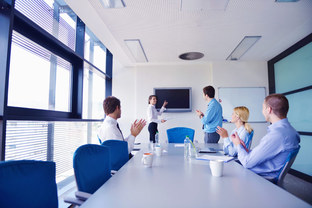 business people in a meeting at office